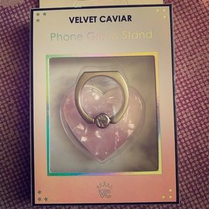 BNIB Velvet Caviar Opal Heart Phone Grip & Stand